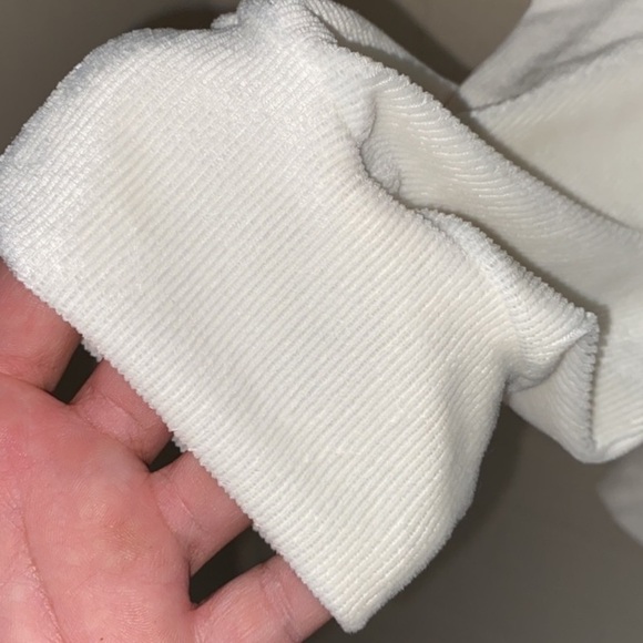 Lane Bryant‎ blouse knit velour ribbed soft zipper shoulder detail NEW 26/28 - Picture 4 of 8